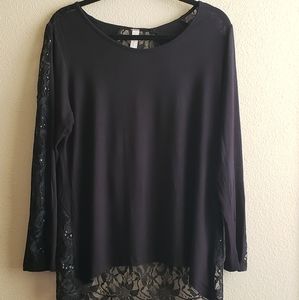 black lace blouse